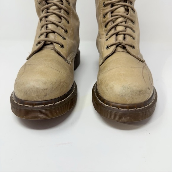 Dr. Martens Festival 11810 Butterfly Tan Leather Boots/ vintage rare style - Picture 11 of 16